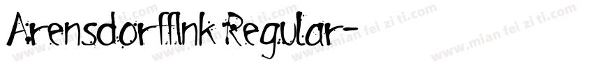 ArensdorffInk Regular字体转换
